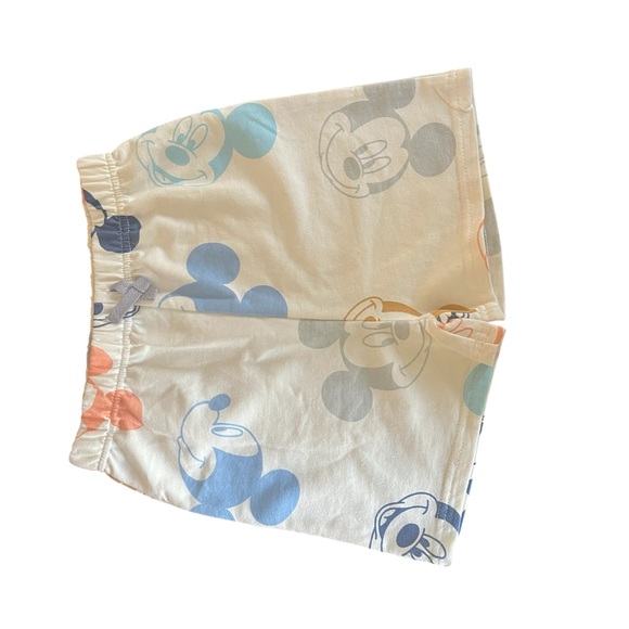 Disney coral and White Mickey Mouse Pajama lounge Set size 7 - Picture 5 of 6